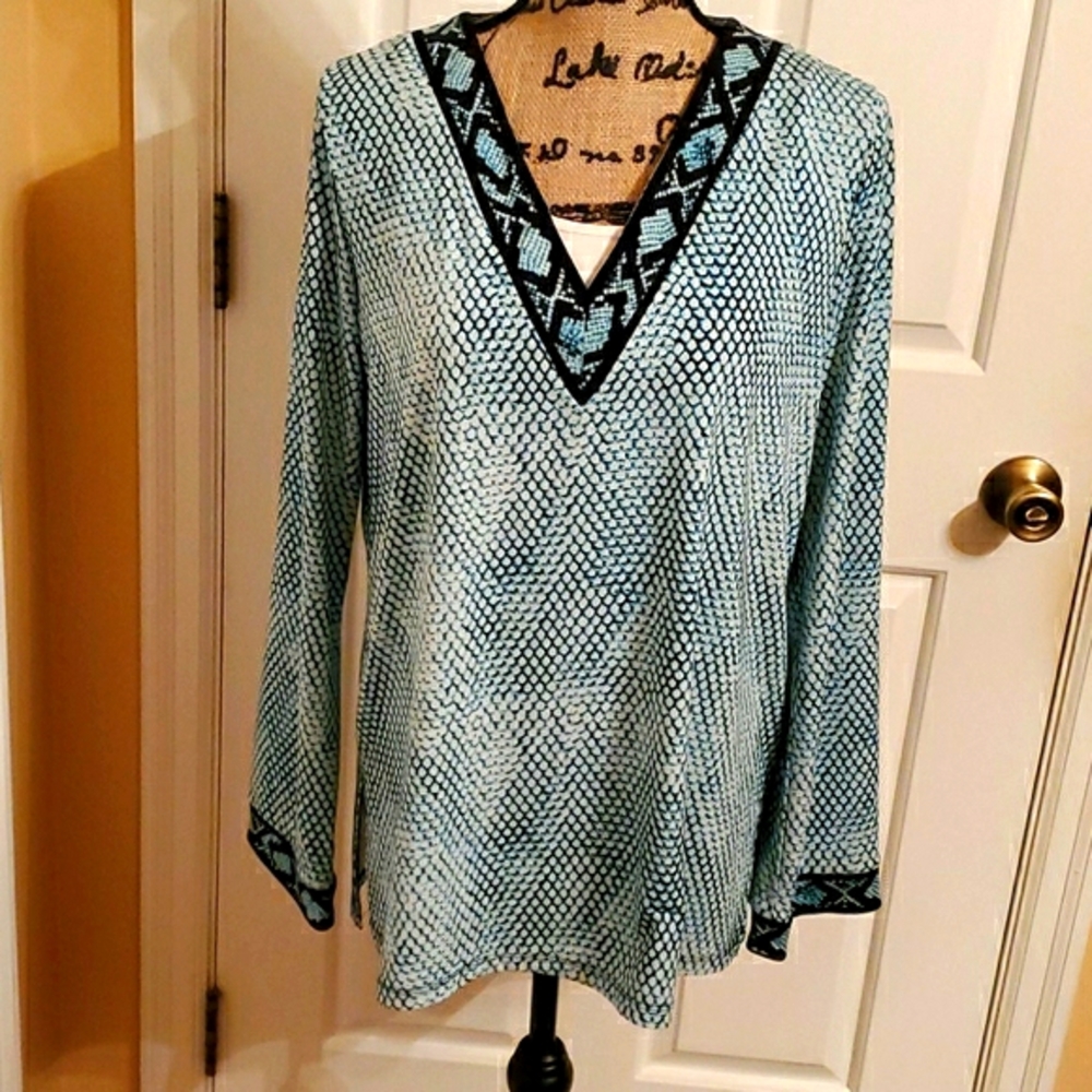Michael Kors Snakeskin Patterned Tunic